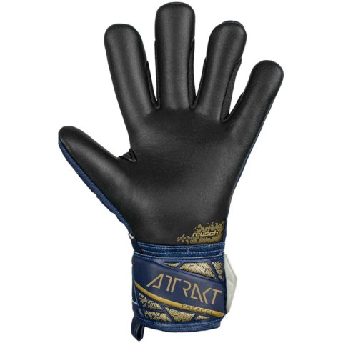 Reusch Rękawice bramkarskie Reusch Attrakt Freegel Silver granatowe 5470235 4411 Reusch Rękawice bramkarskie Reusch Attrakt Freegel Silver granatowe 5470235 4411