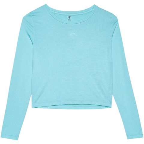 4F Koszulka damska longsleeve 4F F218 niebieska 4FWSS24TFLOF218 33S