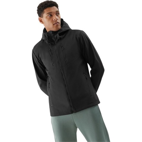 4F Kurtka męska softshell 4F M224 głęboka czerń 4FWSS24TSOFM224 20S 4F Kurtka męska softshell 4F M224 głęboka czerń 4FWSS24TSOFM224 20S
