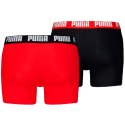 Puma Bokserki męskie Puma Everyday Basic 2p czerwone, czarne 938320 10