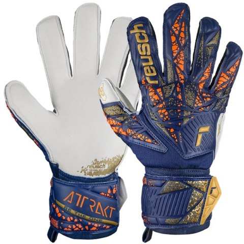 Reusch Rękawice bramkarskie Reusch Attrakt Grip niebieskie 5470815 4410