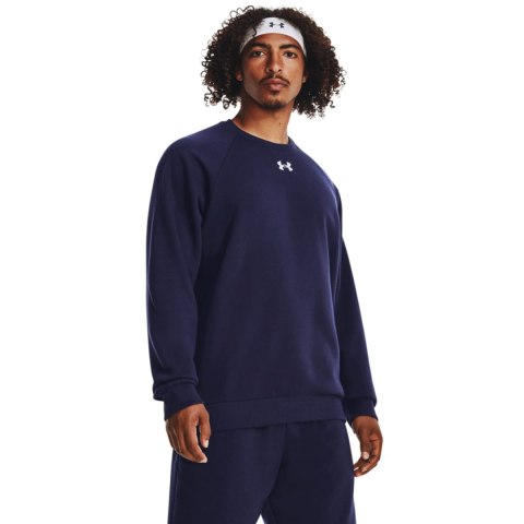 Under Armour Bluza męska Under Armour Rival Fleece Crew granatowa 1379755 410 Under Armour Bluza męska Under Armour Rival Fleece Crew granatowa 1379755 410