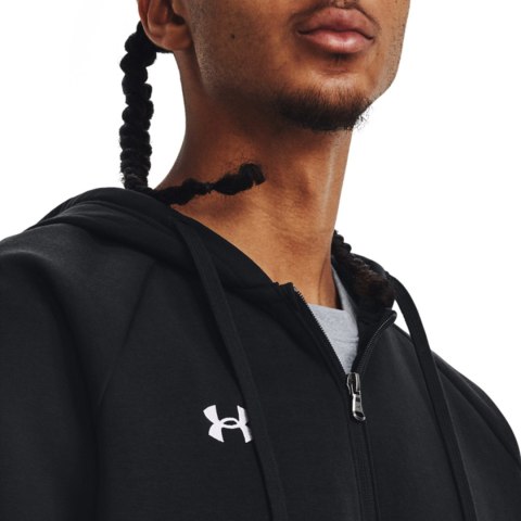Under Armour Bluza męska Under Armour Rival Fleece FZ Hoodie czarna 1379767 001 Under Armour Bluza męska Under Armour Rival Fleece FZ Hoodie czarna 1379767 001