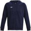 Under Armour Bluza męska Under Armour Rival Fleece FZ Hoodie granatowa 1379767 410