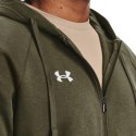 Under Armour Bluza męska Under Armour Rival Fleece FZ Hoodie khaki 1379767 390