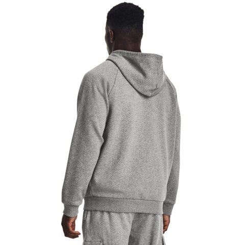Under Armour Bluza męska Under Armour Rival Fleece FZ Hoodie szara 1379767 025 Under Armour Bluza męska Under Armour Rival Fleece FZ Hoodie szara 1379767 025