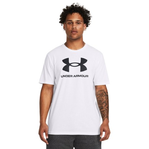 Under Armour Koszulka męska Under Armour Sportstyle Logo biała 1382911 100 Under Armour Koszulka męska Under Armour Sportstyle Logo biała 1382911 100