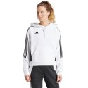 Adidas teamwear Bluza damska adidas Tiro 24 Hooded biała IR7508