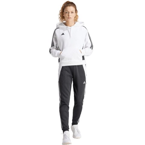 Adidas teamwear Bluza damska adidas Tiro 24 Hooded biała IR7508 Adidas teamwear Bluza damska adidas Tiro 24 Hooded biała IR7508