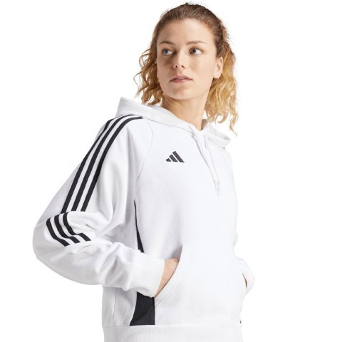 Adidas teamwear Bluza damska adidas Tiro 24 Hooded biała IR7508 Adidas teamwear Bluza damska adidas Tiro 24 Hooded biała IR7508
