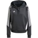 Adidas teamwear Bluza damska adidas Tiro 24 Hooded czarna IJ5607