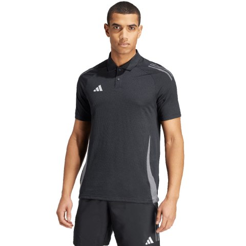 Adidas teamwear Koszulka męska adidas Tiro 24 Competition Polo czarna IJ8344 Adidas teamwear Koszulka męska adidas Tiro 24 Competition Polo czarna IJ8344