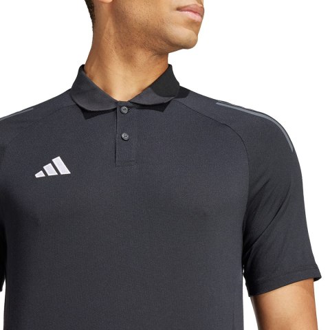 Adidas teamwear Koszulka męska adidas Tiro 24 Competition Polo czarna IJ8344 Adidas teamwear Koszulka męska adidas Tiro 24 Competition Polo czarna IJ8344