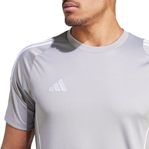 Adidas teamwear Koszulka męska adidas Tiro 24 Jersey szara IS1012 Adidas teamwear Koszulka męska adidas Tiro 24 Jersey szara IS1012