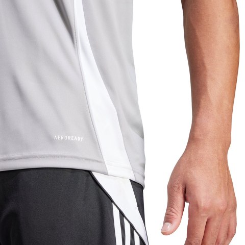 Adidas teamwear Koszulka męska adidas Tiro 24 Jersey szara IS1012 Adidas teamwear Koszulka męska adidas Tiro 24 Jersey szara IS1012