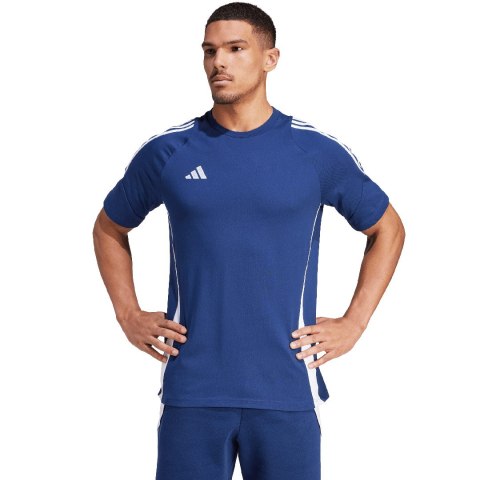 Adidas teamwear Koszulka męska adidas Tiro 24 Sweat niebieska IR9347 Adidas teamwear Koszulka męska adidas Tiro 24 Sweat niebieska IR9347