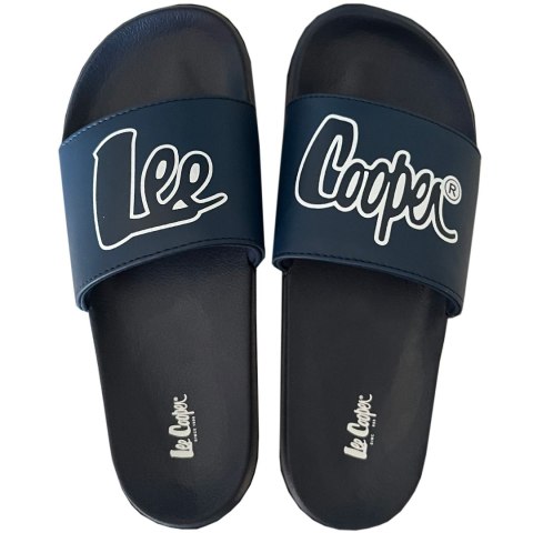 Lee Cooper Klapki męskie Lee Cooper granatowo-białe LCW-24-42-2481MC Lee Cooper Klapki męskie Lee Cooper granatowo-białe LCW-24-42-2481MC