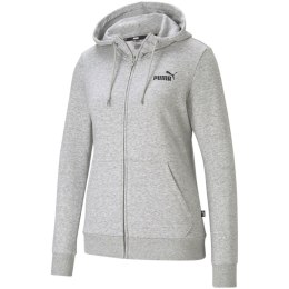 Puma Bluza damska Puma ESS Small Logo Full-Zip Hoodie TR szara 586813 04