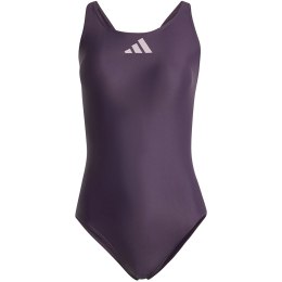 Adidas Kostium kąpielowy damski adidas 3 Bar Logo Swimsuit fioletowy IL7285