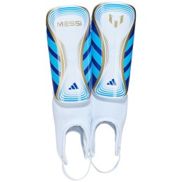 Adidas Ochraniacze piłkarskie dla dzieci adidas Messi SG Match biało-niebieskie IS5599