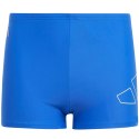 Adidas Spodenki kąpielowe dla dzieci adidas Szorty Performance Big Bars Swim niebieskie IK9653