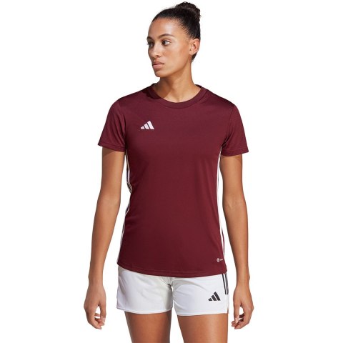 Adidas teamwear Koszulka damska adidas Tabela 23 Jersey bordowa IB4930 Adidas teamwear Koszulka damska adidas Tabela 23 Jersey bordowa IB4930