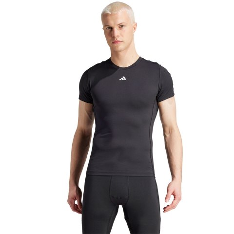 Adidas teamwear Koszulka męska adidas Techfit Aeroready Short Sleeve czarna IS7606 Adidas teamwear Koszulka męska adidas Techfit Aeroready Short Sleeve czarna IS7606