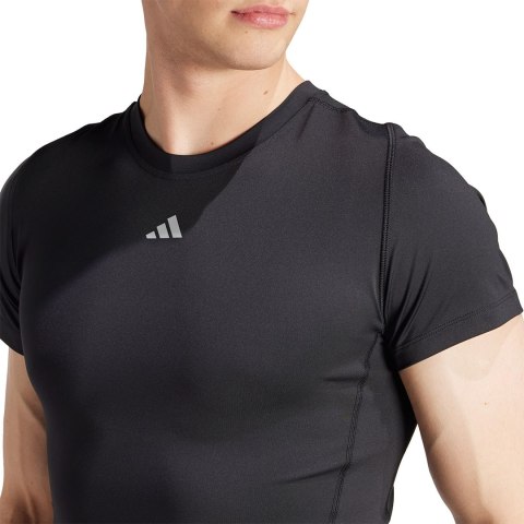 Adidas teamwear Koszulka męska adidas Techfit Aeroready Short Sleeve czarna IS7606 Adidas teamwear Koszulka męska adidas Techfit Aeroready Short Sleeve czarna IS7606