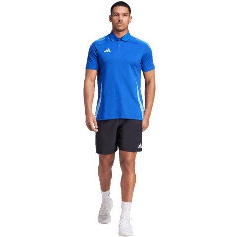 Adidas teamwear Koszulka męska adidas Tiro 24 Competition Polo niebieska IR7566 Adidas teamwear Koszulka męska adidas Tiro 24 Competition Polo niebieska IR7566