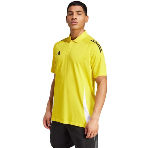 Adidas teamwear Koszulka męska adidas Tiro 24 Competition Polo żółta IV9144 Adidas teamwear Koszulka męska adidas Tiro 24 Competition Polo żółta IV9144