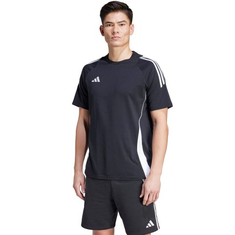 Adidas teamwear Koszulka męska adidas Tiro 24 Sweat czarna IJ9954 Adidas teamwear Koszulka męska adidas Tiro 24 Sweat czarna IJ9954