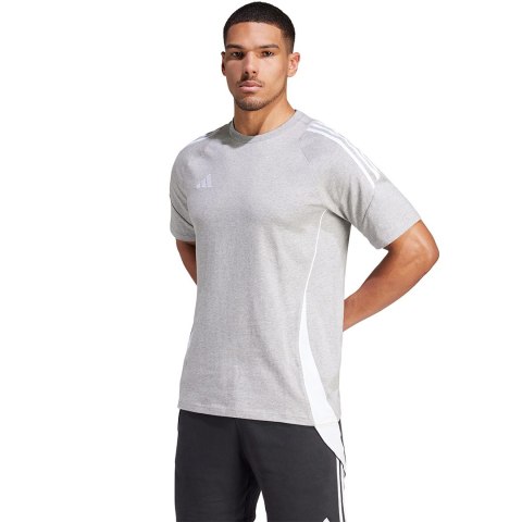 Adidas teamwear Koszulka męska adidas Tiro 24 Sweat szara IR9348 Adidas teamwear Koszulka męska adidas Tiro 24 Sweat szara IR9348