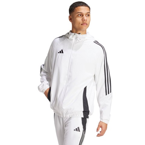 Adidas teamwear Kurtka męska adidas Tiro 24 biała IM8808 Adidas teamwear Kurtka męska adidas Tiro 24 biała IM8808