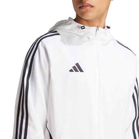 Adidas teamwear Kurtka męska adidas Tiro 24 biała IM8808 Adidas teamwear Kurtka męska adidas Tiro 24 biała IM8808