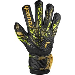 Reusch Rękawice bramkarskie Reusch Attrakt Infinity Finger Support czarno-żółte 5470710 7739