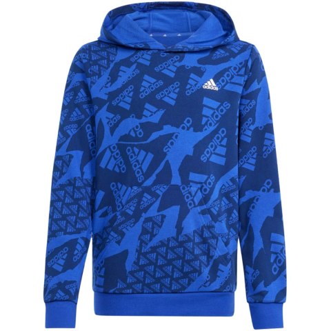 Adidas Bluza dla dzieci adidas Essentials Allover Print HD niebieska IS2555