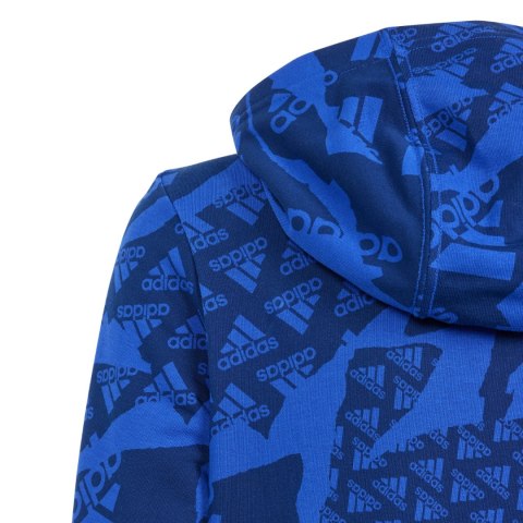 Adidas Bluza dla dzieci adidas Essentials Allover Print HD niebieska IS2555 Adidas Bluza dla dzieci adidas Essentials Allover Print HD niebieska IS2555