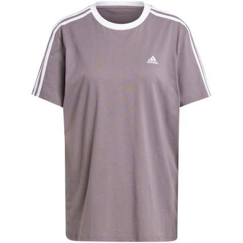 Adidas Koszulka damska adidas Essentials 3-Stripes Tee fioletowa IS1564 Adidas Koszulka damska adidas Essentials 3-Stripes Tee fioletowa IS1564