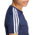 Adidas Koszulka damska adidas Essentials Slim 3-Stripes Tee granatowa IM2791