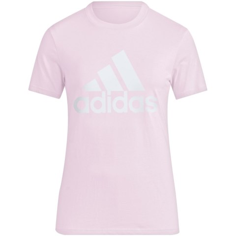 Adidas Koszulka damska adidas Loungewear Essentials Logo Tee jasny róż GL0726 Adidas Koszulka damska adidas Loungewear Essentials Logo Tee jasny róż GL0726