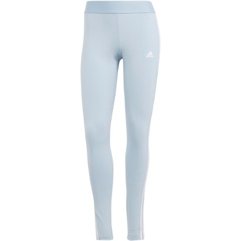 Adidas Legginsy damskie adidas Loungewear Essentials 3-Stripes błękitne IR5348