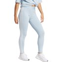 Adidas Legginsy damskie adidas Loungewear Essentials 3-Stripes błękitne IR5348