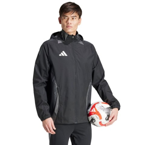 Adidas teamwear Kurtka męska adidas Tiro 24 Competition All-Weather czarna IJ8343 Adidas teamwear Kurtka męska adidas Tiro 24 Competition All-Weather czarna IJ8343