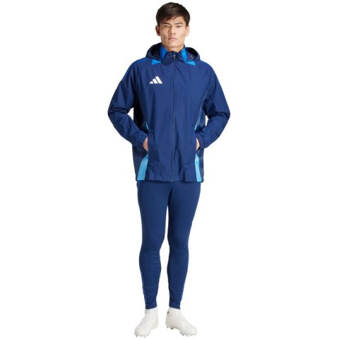 Adidas teamwear Kurtka męska adidas Tiro 24 Competition All-Weather niebieska IR9520 Adidas teamwear Kurtka męska adidas Tiro 24 Competition All-Weather niebieska IR9520