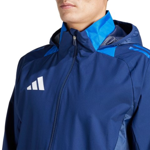 Adidas teamwear Kurtka męska adidas Tiro 24 Competition All-Weather niebieska IR9520 Adidas teamwear Kurtka męska adidas Tiro 24 Competition All-Weather niebieska IR9520