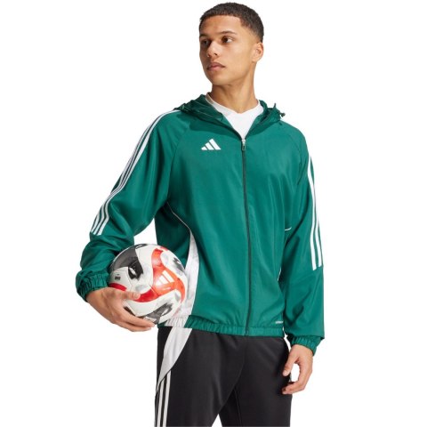 Adidas teamwear Kurtka męska adidas Tiro 24 zielona IM8810 Adidas teamwear Kurtka męska adidas Tiro 24 zielona IM8810