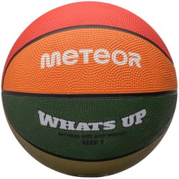 Meteor Piłka koszykowa Meteor What's Up zielono-pomarańczowa 16800