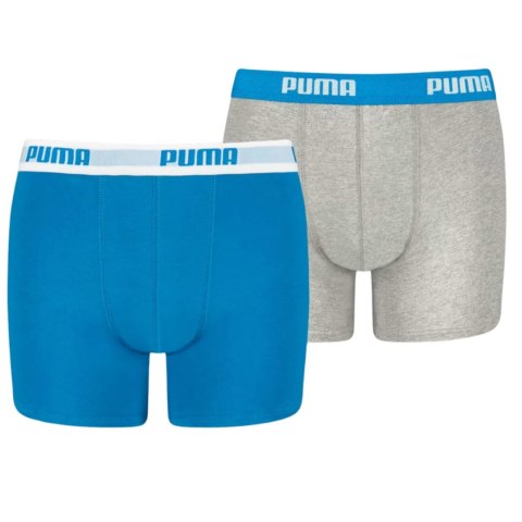 Puma Bokserki dla dzieci Puma Basic Boxer 2P niebieskie, szare 935454 02