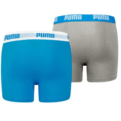 Puma Bokserki dla dzieci Puma Basic Boxer 2P niebieskie, szare 935454 02 Puma Bokserki dla dzieci Puma Basic Boxer 2P niebieskie, szare 935454 02