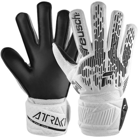 Reusch Rękawice bramkarskie Reusch Attrak Solid biało-czarne 5470016 1101